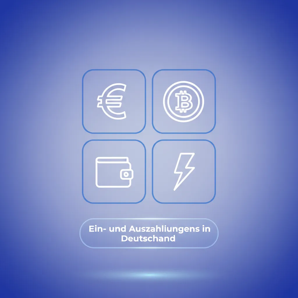 Ein- und Auszahlungen in Deutschland: Euro und Krypto, Logos von BNB, Bitcoin, Ethereum sowie Mastercard, Binance Pay.