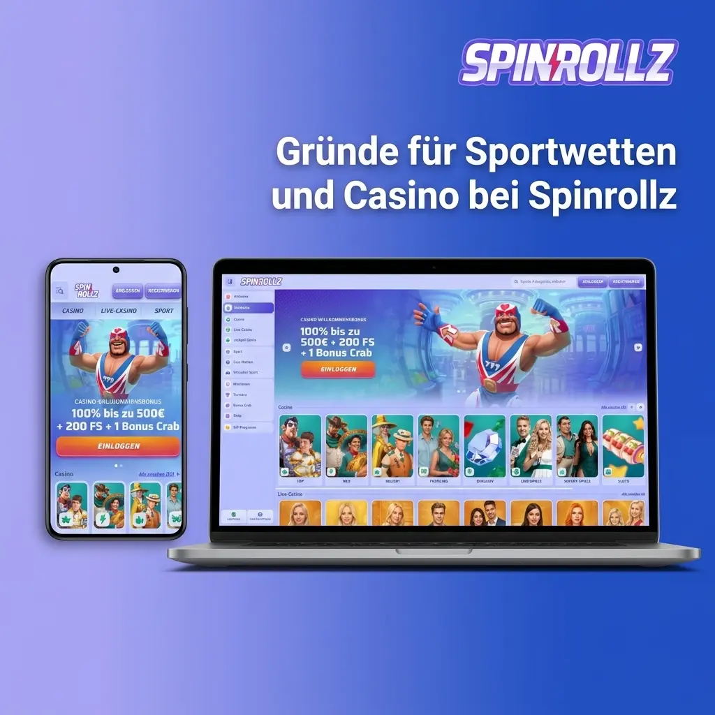 Sportwetten und Casino Angebot bei Spinrollz