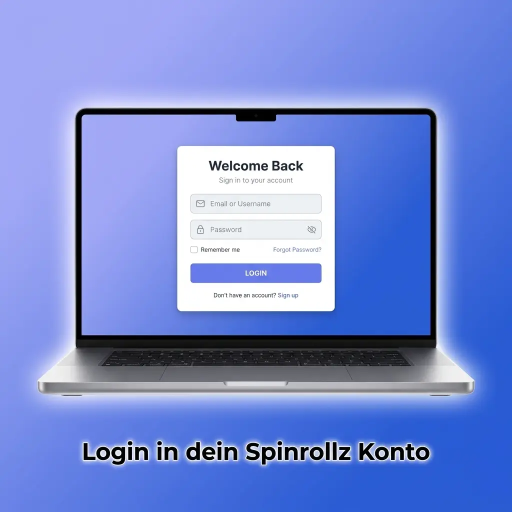 Login in das Spinrollz Konto