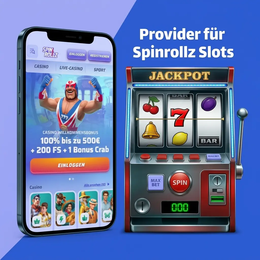 Spinrollz Slot Lobby mit Casino Providern