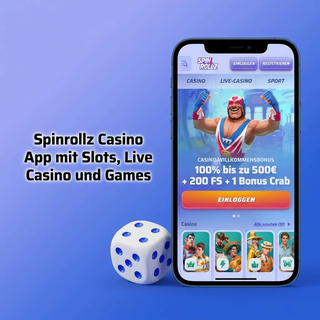 Mobile Casino App mit Slots, Roulette und Live Dealer Spielen