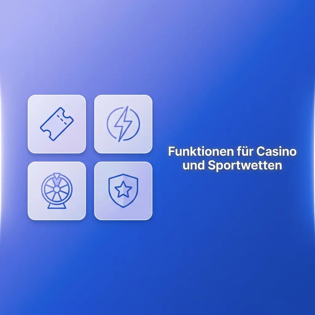 Casino und Sportwetten Funktionen auf Mobilgerät