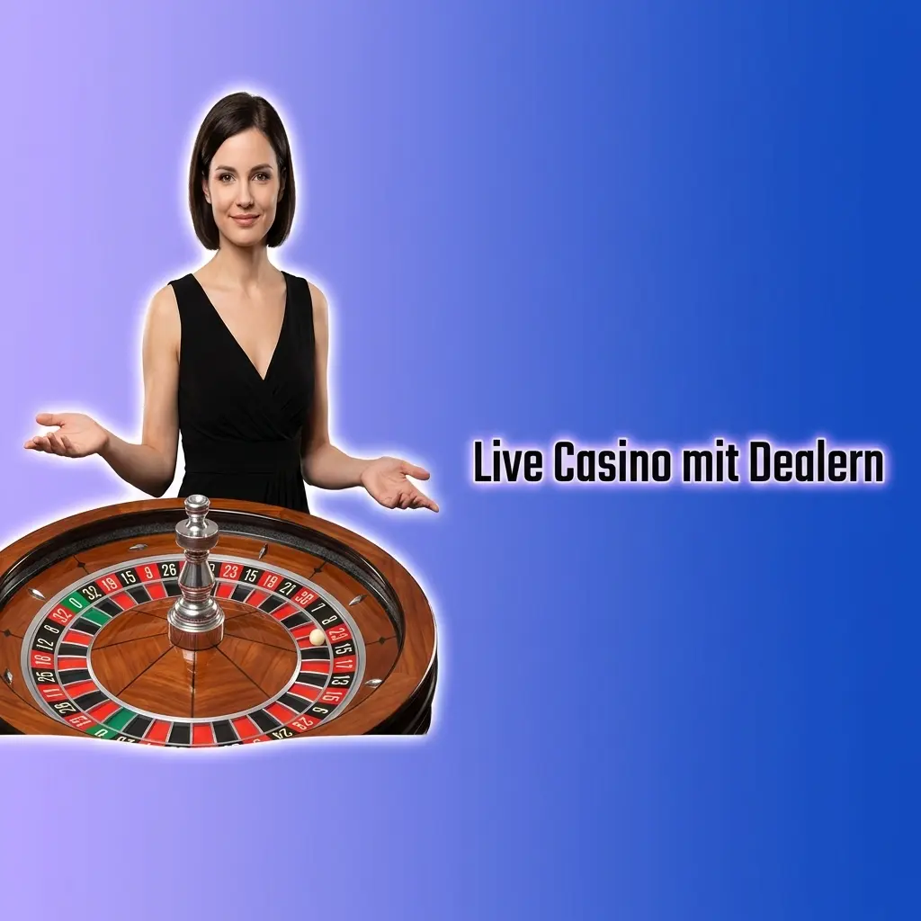 Live Casino Tisch mit menschlichem Dealer
