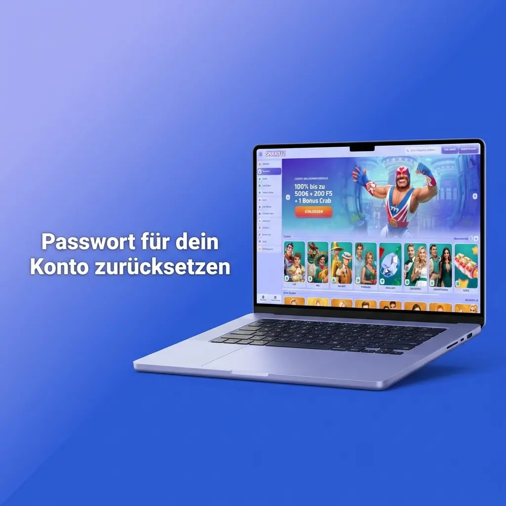 Passwort zurücksetzen im Spinrollz Konto Login