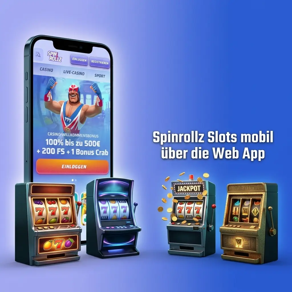 Spinrollz Slots auf einem mobilen Gerät